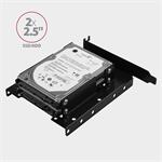 AXAGON RHD-P35, kovový rámeček pro 2x 2.5" HDD/SSD a 1x 3.5" HDD do PCI záslepky