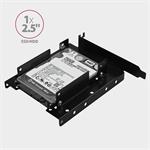 AXAGON RHD-P35, kovový rámeček pro 2x 2.5" HDD/SSD a 1x 3.5" HDD do PCI záslepky