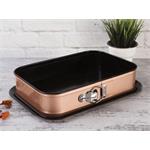 BerlingerHaus Forma s nepřilnavým povrchem 2v1 Rosegold Metallic Line, 39 x 27 x 7,5 cm
