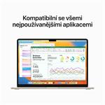 Apple MacBook Air 15",M2 8-core CPU/10-core GPU,8GB,512GB,Starlight,CZ (MQKV3CZ/A)