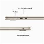 Apple MacBook Air 15",M2 8-core CPU/10-core GPU,8GB,512GB,Starlight,CZ (MQKV3CZ/A)
