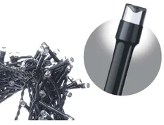 120 LED vánoční řetěz, 12m, studená bílá, časovač