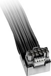 12V-2x6 / 12VHPWR 90° PCI-E reverzný kábel (čierny, 70cm)
