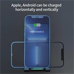 1stCOOL Bezdrôtová nabíjačka QI so skladacím stojanom, čierna, USB-C