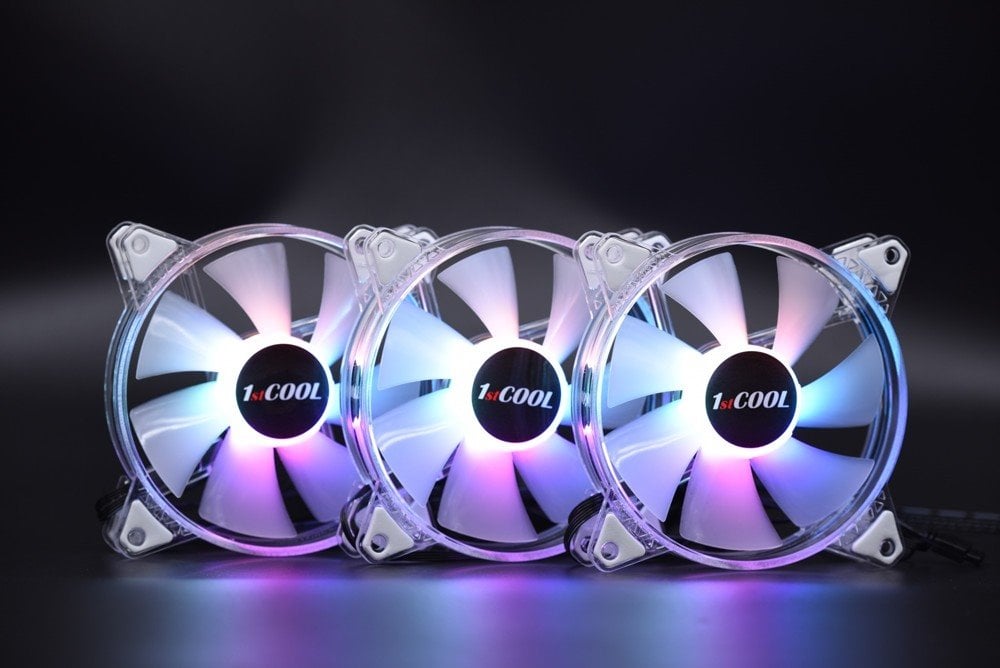 1stCOOL KIT AURA EVO CRYSTAL ARGB 3x CRYSTAL White + Nano řadič