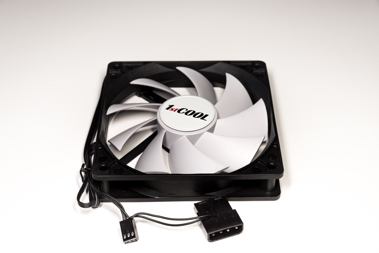 1stCOOL SILENT 12CM VENTILÁTOR Čierna/biela