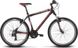 2018 KROSS 26" HEXAGON 1.0 vel.19" - black/red/white matt