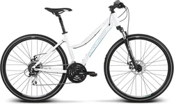 2018 KROSS 28" EVADO 4 dámský vel.17" - white/blue glossy