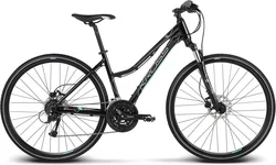 2018 KROSS 28" EVADO 5 dámský vel.17" - black/tyrkys glossy