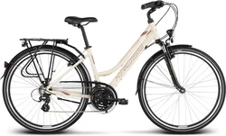 2018 KROSS 28" TRANS 2 dámský vel.17" - cream/brown/graphite matt