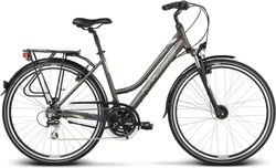 2018 KROSS 28" TRANS 3 dámský vel.17" - brown/cream/silver matt