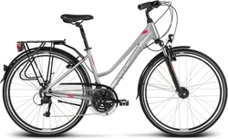 2018 KROSS 28" TRANS 4 dámský vel.17" - silver/raspberry/graphite matt