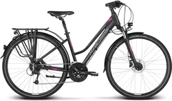 2018 KROSS 28" TRANS 8 dámský vel.17" - black/violet/silver matt