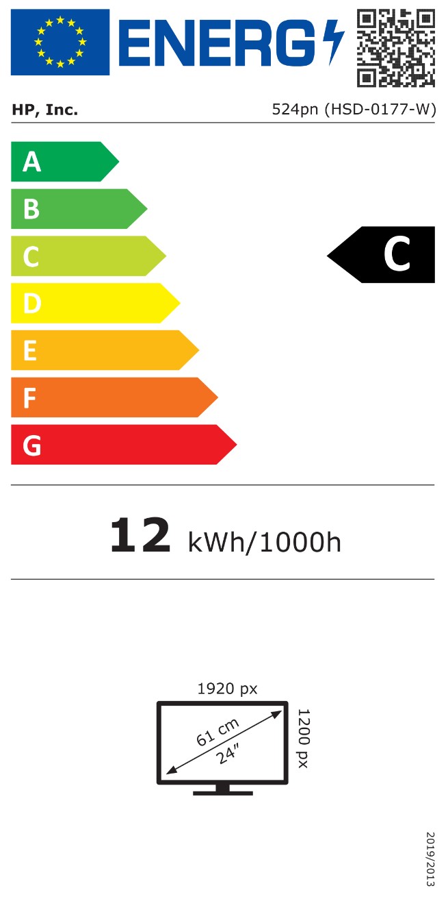 23,8" HP 524pn (9D9A7AA)
