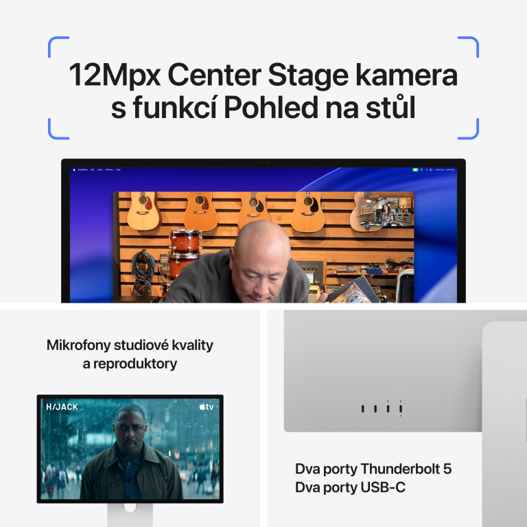 27" Apple Studio Display XDR - Štandardné sklo - Stojan s nastaviteľným sklonom a výškou