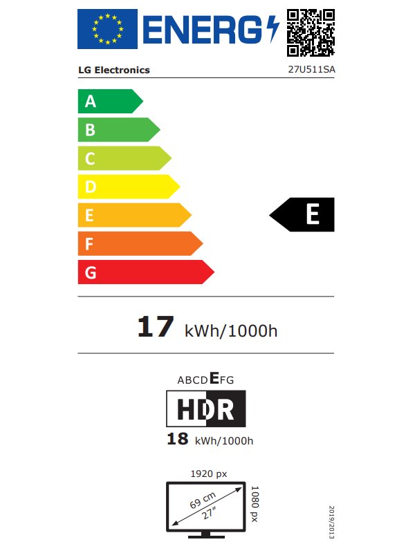 27" LG 27U511SA-W s webOS