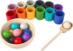 2Kids Toys Dúhové guličky a poháriky, 12 farieb