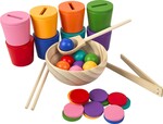 2Kids Toys Dúhové guličky, mince a poháriky, 8 farieb