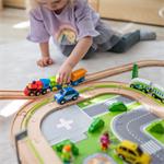 2Kids Toys Vláčkodráha Město a Vesnice 200 dílů