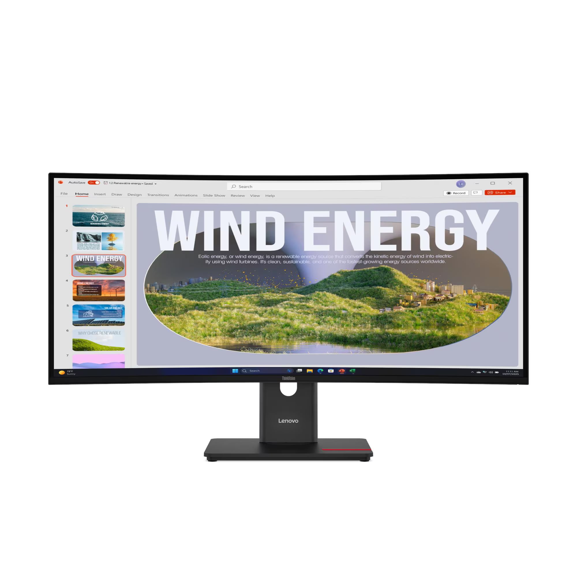 34" Lenovo ThinkVision T34WD-40