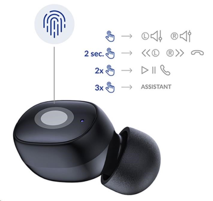 3mk FlowBuds Black