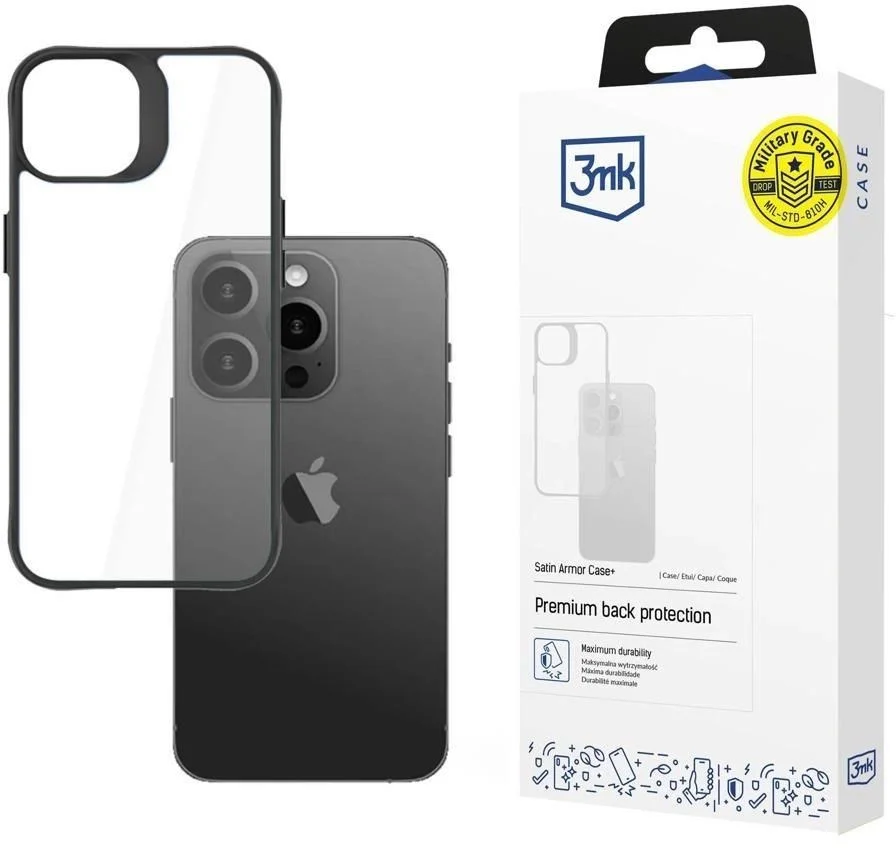 3mk Satin Armor Case+ iPhone 15 Pro