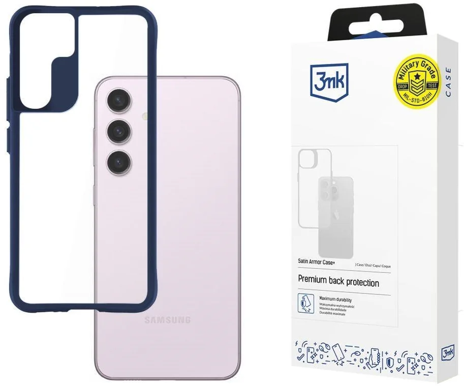 3mk Satin Armor Case+ Blue pre Samsung Galaxy S24