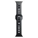 3mk Silicone Watch Strap pro Apple 42/44/45/49 mm Black