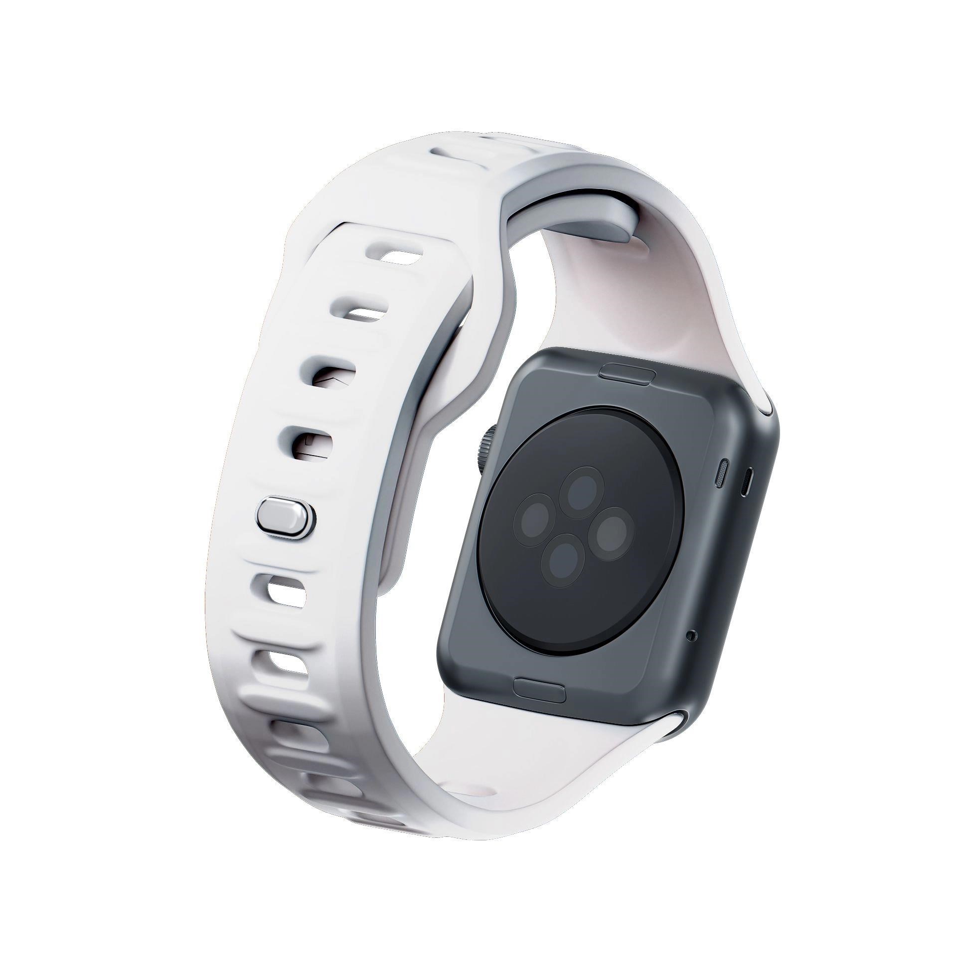 3mk Silikónový remienok pre Apple 38/40/41 mm White