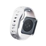 3mk Silikónový remienok pre Apple 42/44/45/49 mm White