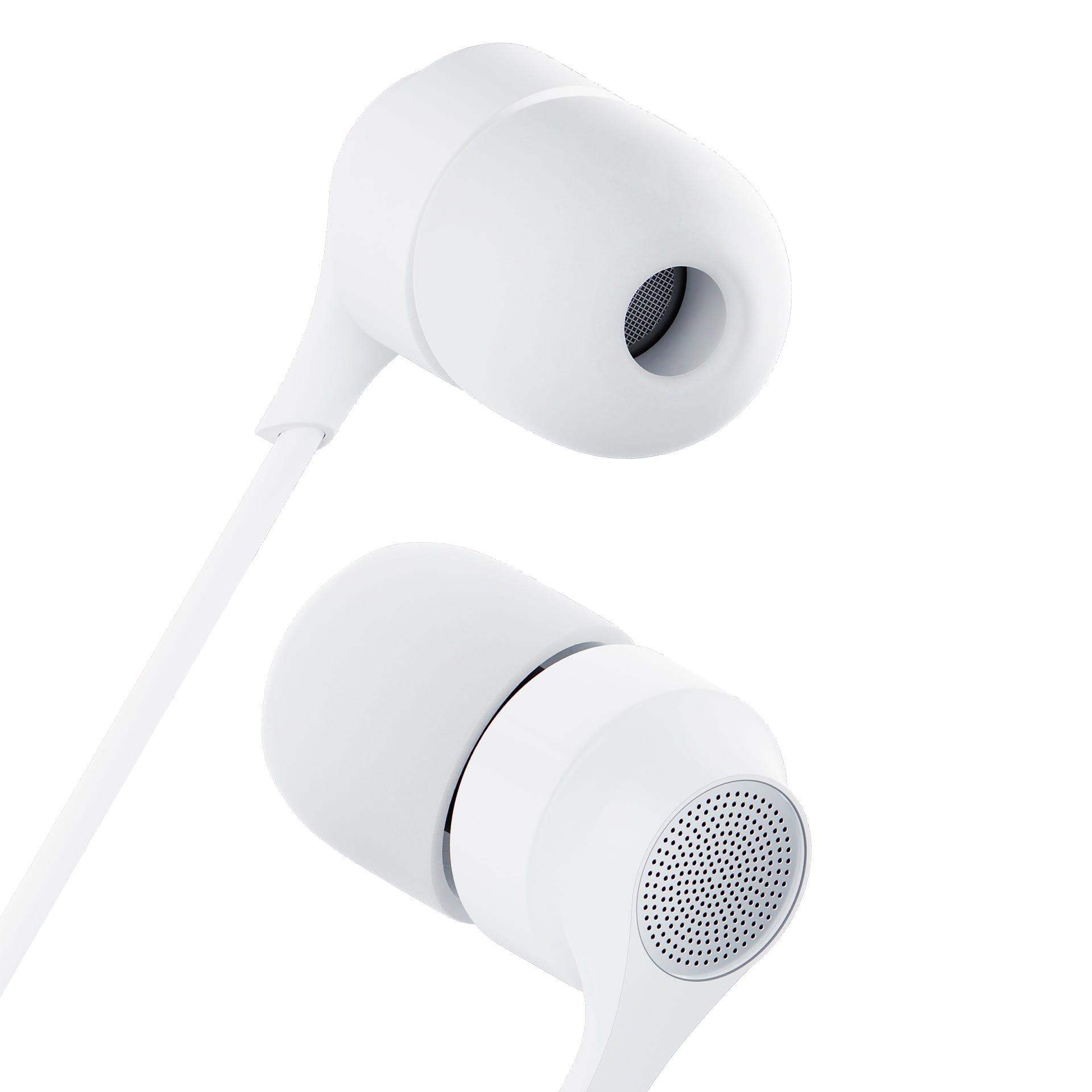 3mk Wired Earphones USB-C, bílá
