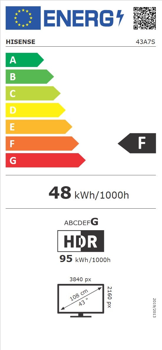 43" HISENSE 43A7S (2026)