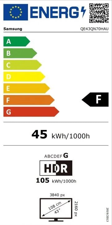 43" SAMSUNG QE43QN70H EU (2026)
