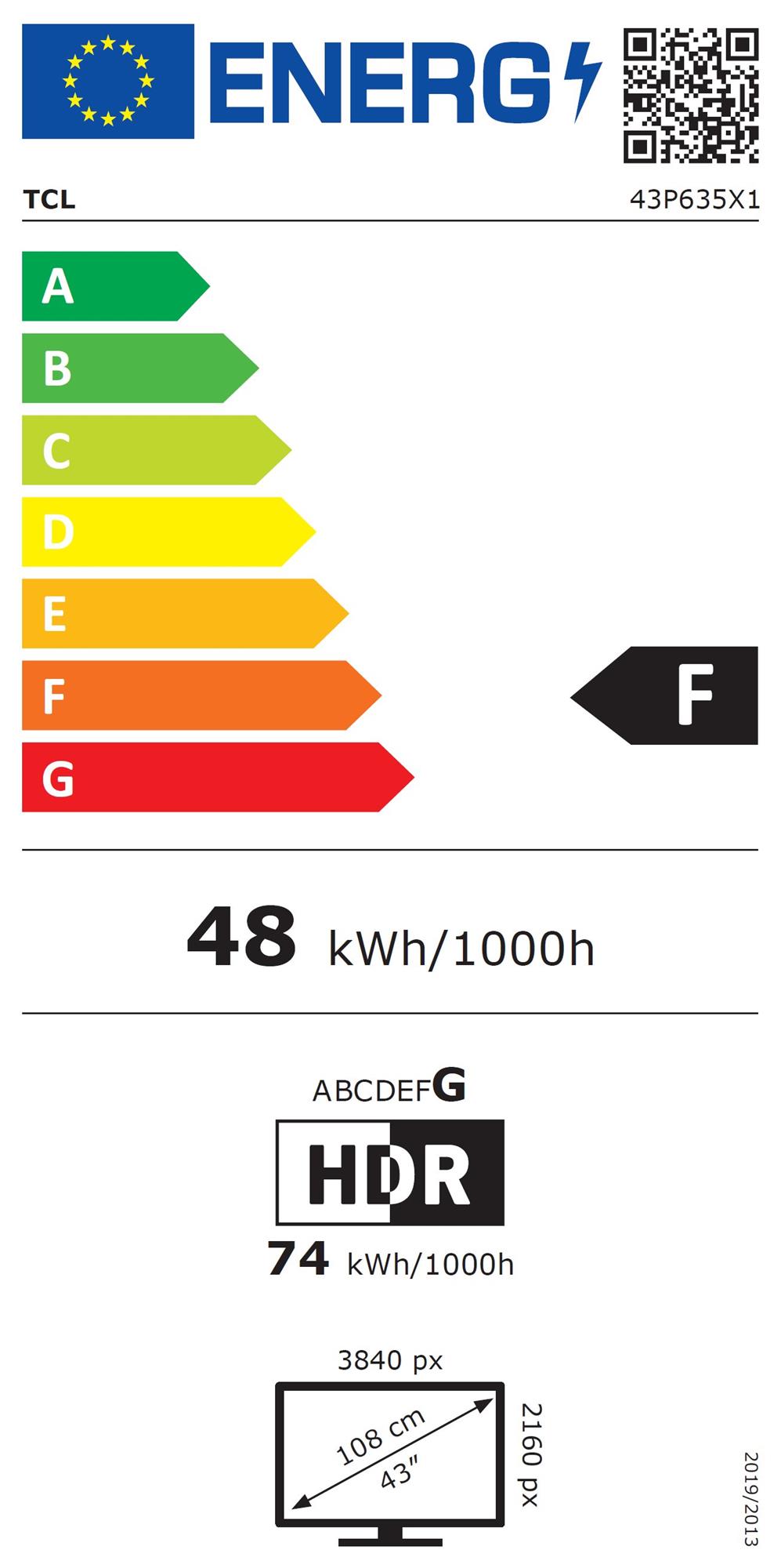 43" TCL 43P635