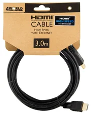 4World kabel HDMI High Speed s Ethernet (v1.4), 3m
