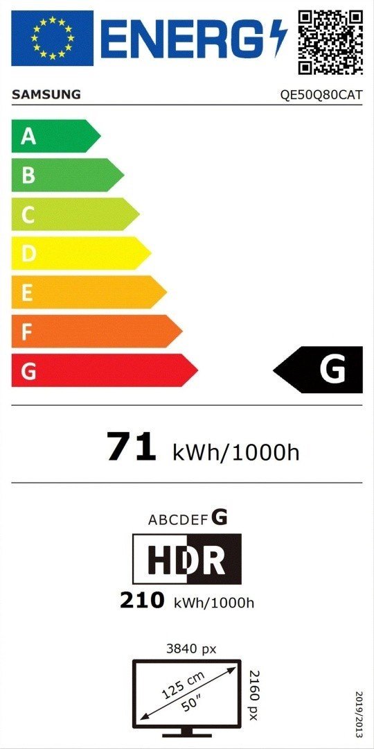 50" Samsung QE50Q80C (2023)
