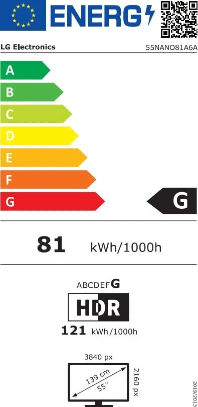 55" LG 55NANO81A6A EU (2025)