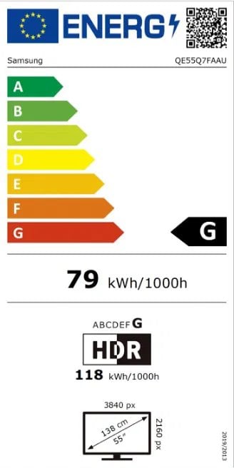 55" SAMSUNG QE55Q7FA EU (2025)
