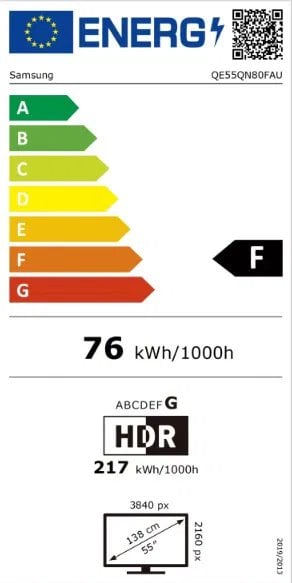 55" SAMSUNG QE55QN80F EU (2025)