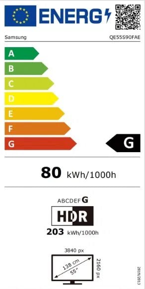 55" SAMSUNG QE55S90F EU (2025)