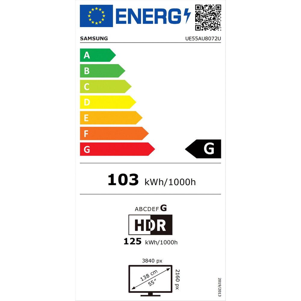 55" Samsung UE55AU8072 (UHD) 2021