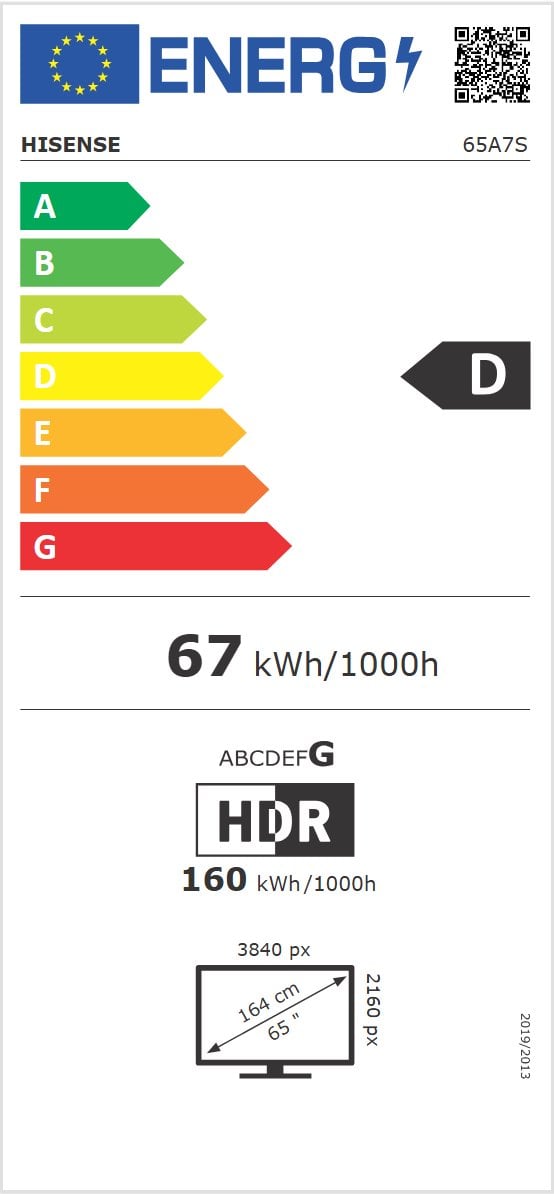 65" HISENSE 65A7S (2026)