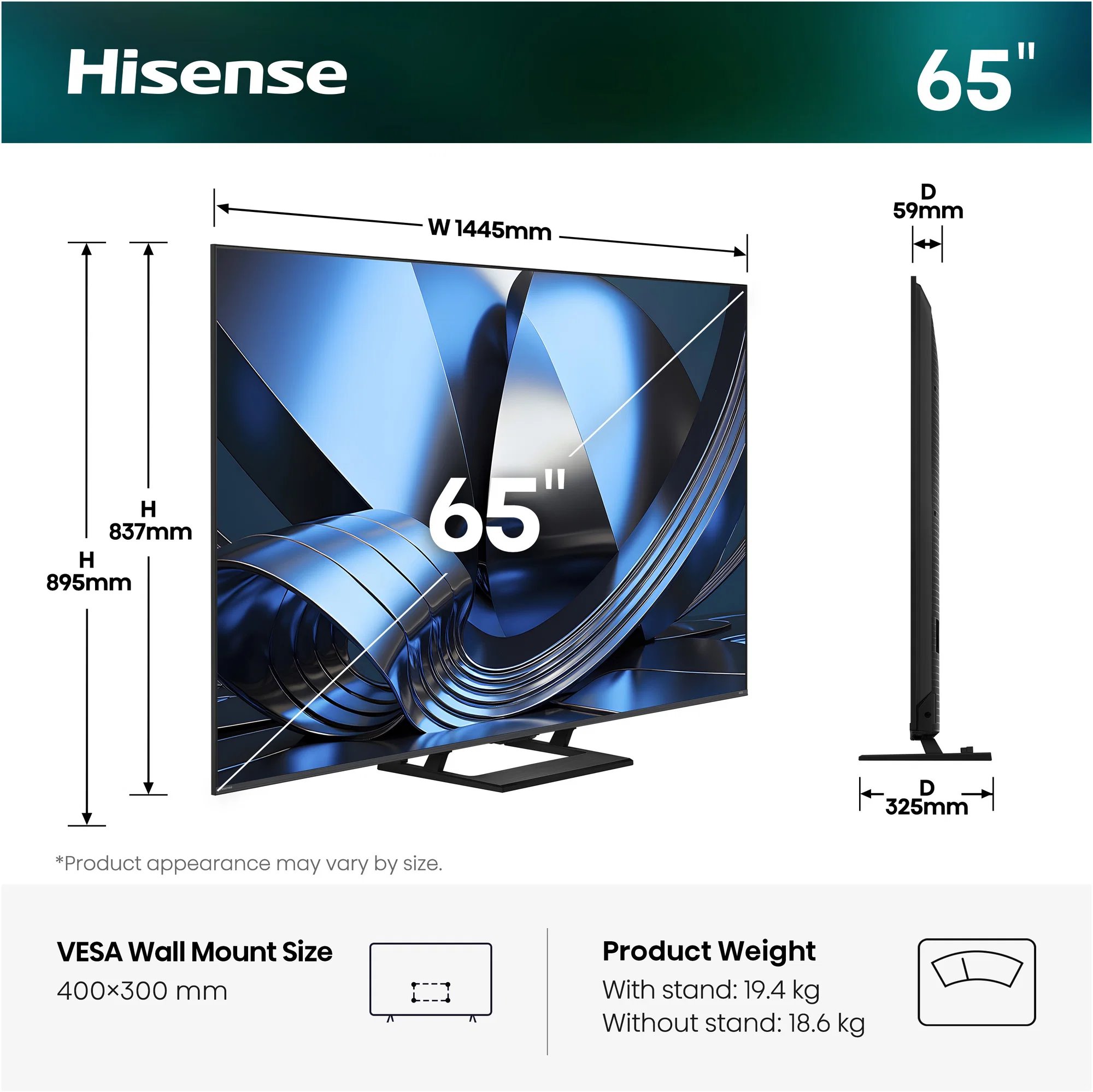 65" HISENSE 65U7SE (2026)