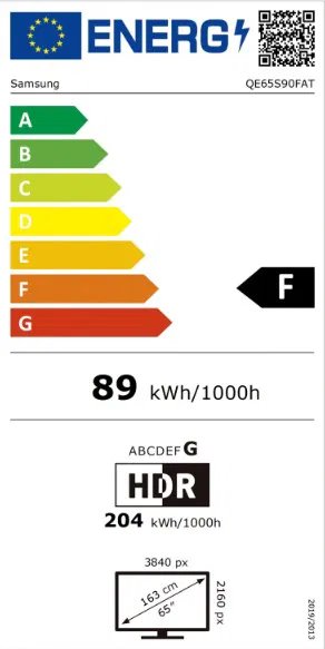 65" SAMSUNG QE65S90F (2025)