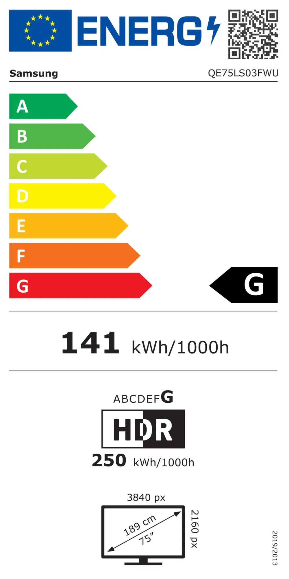 75" SAMSUNG QE75LS03FW (2025)