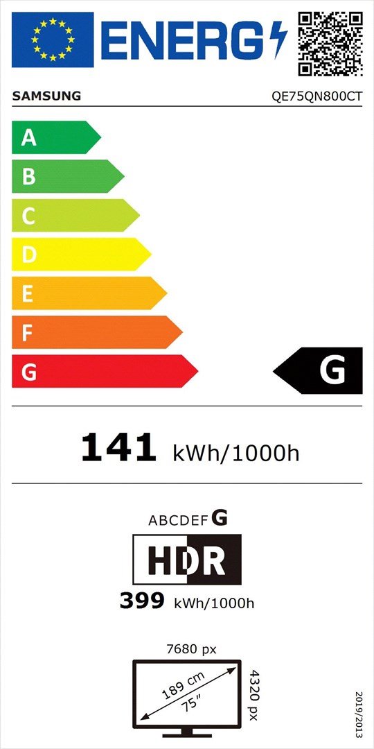 75" Samsung QE75QN800C (2023)