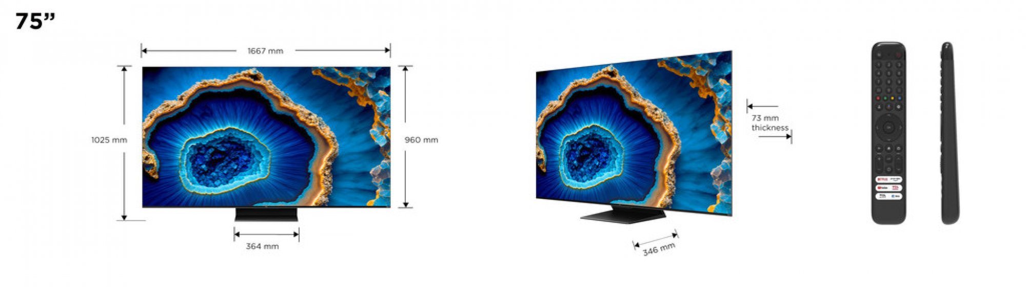 75" TCL 75C805