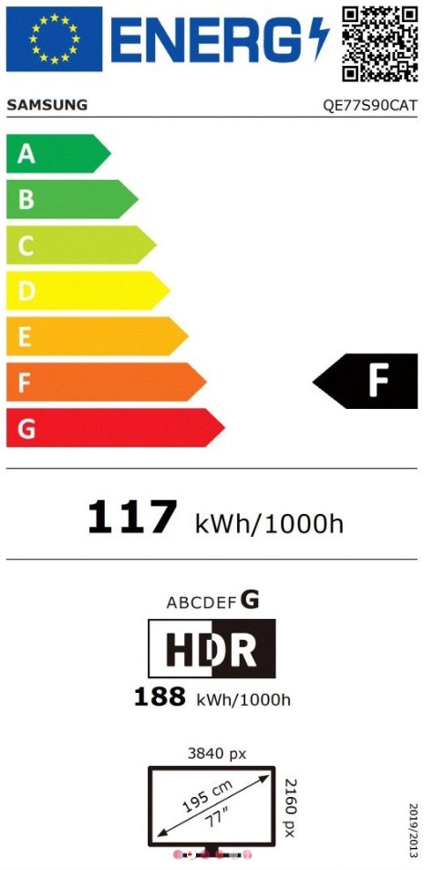 77" Samsung QE77S90C (2023)