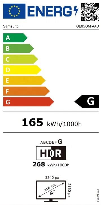 85" SAMSUNG QE85Q6F (2025)