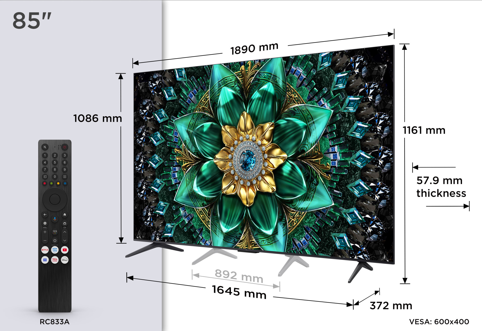 85" TCL 85Q6C